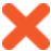 Red x mark